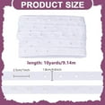thumbnail image 2 of 10 Yards Snaps Strips Fastener Tim White Snap Button Tape Sew on Fastener Buckles Tape Accessories Plastic Snap Button Trim for DIY, 2 of 9