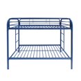 ACME Eclipse Twin Over Twin Metal Bunk Bed, Blue