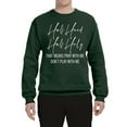 thumbnail image 2 of Half Hood Half Holy Pray With Me Unisex Crewneck Graphic Sweatshirt, Forest Green, Medium, 2 of 3