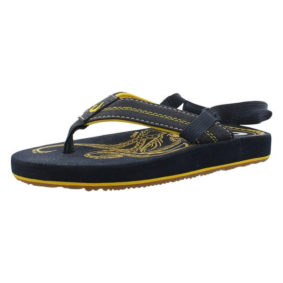 Olukai Paki Boys Shoes Size 9, Color: Navy/Yellow
