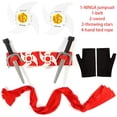 thumbnail image 4 of Pecho Musculoso Rojo Negro Disfraz De Halloween Disfraz De Seguridad Para Niños Power Ninja Yuarrent HA046137-01, 4 of 6