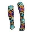 thumbnail image 2 of Bixox Colored Glass1 Print Compression Socks,Compression Socks Women & Men Circulation for Medical,Running,Athletic, 2 of 7