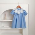 thumbnail image 5 of SUYIDA Girls Summer Flutter Sleeve Dress, Casual Party Outfit A Line Knee Length, Twirl Playful Daily Wear for Kids, 5 of 6