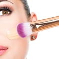 thumbnail image 4 of Kit de Cepillos de Maquillaje, 4pcs Profesional Impermeable Con Estilo Fácil de Transportar Juego de Cepillo de Maquillaje No Irrite Con Bolsa de Silicona para TODO TUpo, 4 of 7
