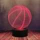 thumbnail image 1 of Creative Cartoon Basketball Model Desk Table Lamp for Teen Boy 3D LED Sporting Style Illusion 16 Color Mood Night Light RGB Touch Remote Base Acrylic, 1 of 4