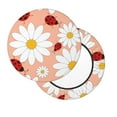 thumbnail image 3 of Goofa Daisy and Ladybug Printed Stool Covers Round, Waterproof Round Bar Stool Covers Anti-Slip Round Bar Stool Seat Cover with Elastic Bands Durable -, 3 of 7