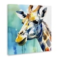 thumbnail image 3 of Stupell Industries Contemporary Giraffe with Blue Splash Canvas Art, 24 x 24, by Walker Noble, 3 of 8