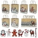 thumbnail image 1 of Christmas Gift Bags, 24pcs Kraft Christmas Gift Bags, Christmas Gift Bags for Christmas Candy Gifts, 1 of 5