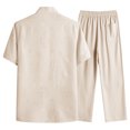 thumbnail image 3 of JHLZHS Mens Rave Clothes Mens Letter Printed Round Neck Pullover Short Sleeve T Shirt Drawstring Shorts Suit Two Piece Suit Mens Outfit Sets 2 Piece Outfits Workout Clothes for Men Shirt, 3 of 8