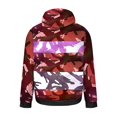 thumbnail image 5 of LEBONYARD Mens Shirts Big and Tall,Men's Hooded Print Loose Hoodie with Shoulder Sleeves Printed Long-sleeved Top Hoodie Multicolor M, 5 of 5