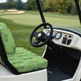 thumbnail image 6 of Pzuqiu Cartoon Golfer Pickle Golf Cart Seat Covers Set - Breathable Stretchable 2-Piece Cover - Funny Golf Accessory for EZGO, Club Car & Yamaha, 6 of 10