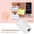 thumbnail image 4 of Papel de impresora térmica 5 rollos de papel de impresora térmica, 57x25mm, etiqueta de impresión instantánea para impresora de fotos, cámara para niños, cajas registradoras POS JShteea Nuevo, 4 of 6