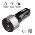 thumbnail image 4 of Usb C Car Charger Adapter Usb C PD Power Delivery 27w and Usb A 2 Port USB-IF Certified Fast Charger Car Adapter Set With 3.3ft Usb-C Cable For Car iPhone iPad MacBook Samsung Pixel, 4 of 7