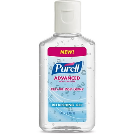 PURELL Advanced Refreshing Gel Hand Sanitizer, 1 fl oz, Pack of 72