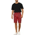thumbnail image 2 of NOMADIC NOOK Stripes Shorts for Men's Regular Fit Summer Chino Shorts 2 Pack, 2 of 5