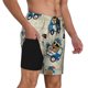 thumbnail image 2 of Balery Animals Driving Police Car Bañador para hombre, shorts de playa de secado rápido con entrepierna y forro de compresión-Large, 2 of 6