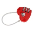 thumbnail image 4 of Candado de Pareja en forma de Corazón, Candado Con Código de 3 Dígitos Candado de Aleación de Zinc para Maletas Candado de Combinación para Gimnasio, Mochila, Maleta, 4 of 7