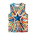 thumbnail image 4 of Wiyuqeen Women's Independence Day Sleeveless Tops Sleeveless Glittle Tanks Crew Neck 4th of July Tanks Plus Size Holiday Party Tanks, 4 of 5