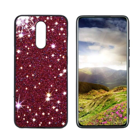 Compatible with LG Xpression Plus 2 Phone Case, Glitter-3 Case Men Women, Flexible Silicone Shockproof Case for LG Xpression Plus 2
