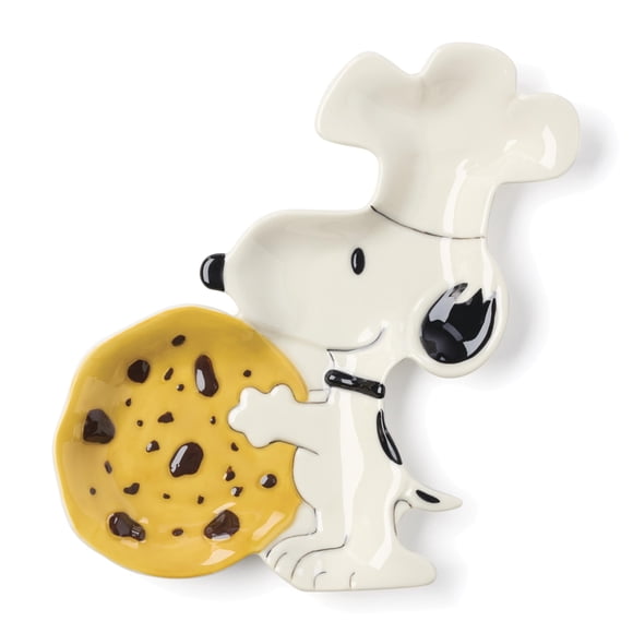Plato para dulces Lenox Chef Snoopy de porcelana