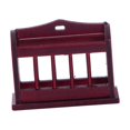 thumbnail image 1 of Estantería de escritorio para casa de muñecas a escala 1:12, modelo de librería, puesto de periódicos en miniatura para niños rojo, 1 of 9