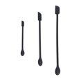thumbnail image 4 of 3pcs Spatula Food Grade Silicone Double Head Fruit Jam Cream Makeup Spatula for KitchenBlack, 4 of 9