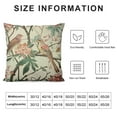 thumbnail image 6 of COMIO Vintage Bird Floral Pillow Covers Pink Green Yellow Flower Leaves Decorative Throw Pillows For Couch Chinoiserie Cases Farmhouse Home Decor Sofa Bed Porch Outdoor,2 pcs White, 6 of 6