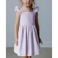 thumbnail image 2 of Sherrylily Girls Spaghetti Dress for Kids Striped Ruffle Sleeve Dresses, 2 of 5