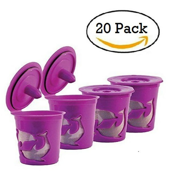 Reusable Keurig Coffee Filter, Refillable K Cup Pod 20 Capsules