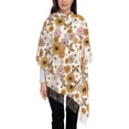 thumbnail image 3 of Honeii Sunflowers And Butterflies Print Scarf Oversized Scarf Tassel Fall Winter Thick Scarf Warm Shawl Women,Women's Scarves & Wraps, 3 of 8
