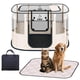 thumbnail image 1 of Corral para perros XRG con colchón impermeable para perros medianos beige, 1 of 8