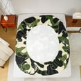 thumbnail image 5 of Feelyou Green Camouflage Teens Twin Sheet Sets, Hunting Duck Deer Twin Fitted Sheet, Rustic Jungle Wildlife Flat Sheet, Luxury Bedroom Decor, 3 Pieces, 5 of 7
