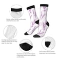 thumbnail image 4 of Balery Lavender Flowers Calcetas Largas con Estampado para Hombre y Mujer – Suaves y Transpirables, Talla Única (US 5-11), 4 of 6