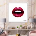 thumbnail image 3 of Designart Sexy Red Woman Lips FLOAT FRAME WALL ART, 3 of 4