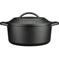 thumbnail image 6 of Pre-Seasoned Cast Iron Dutch Oven Pot with Lid, 5 Quart Black Round Cooking Pot for Baking, Stewing, Camping, 6 of 8