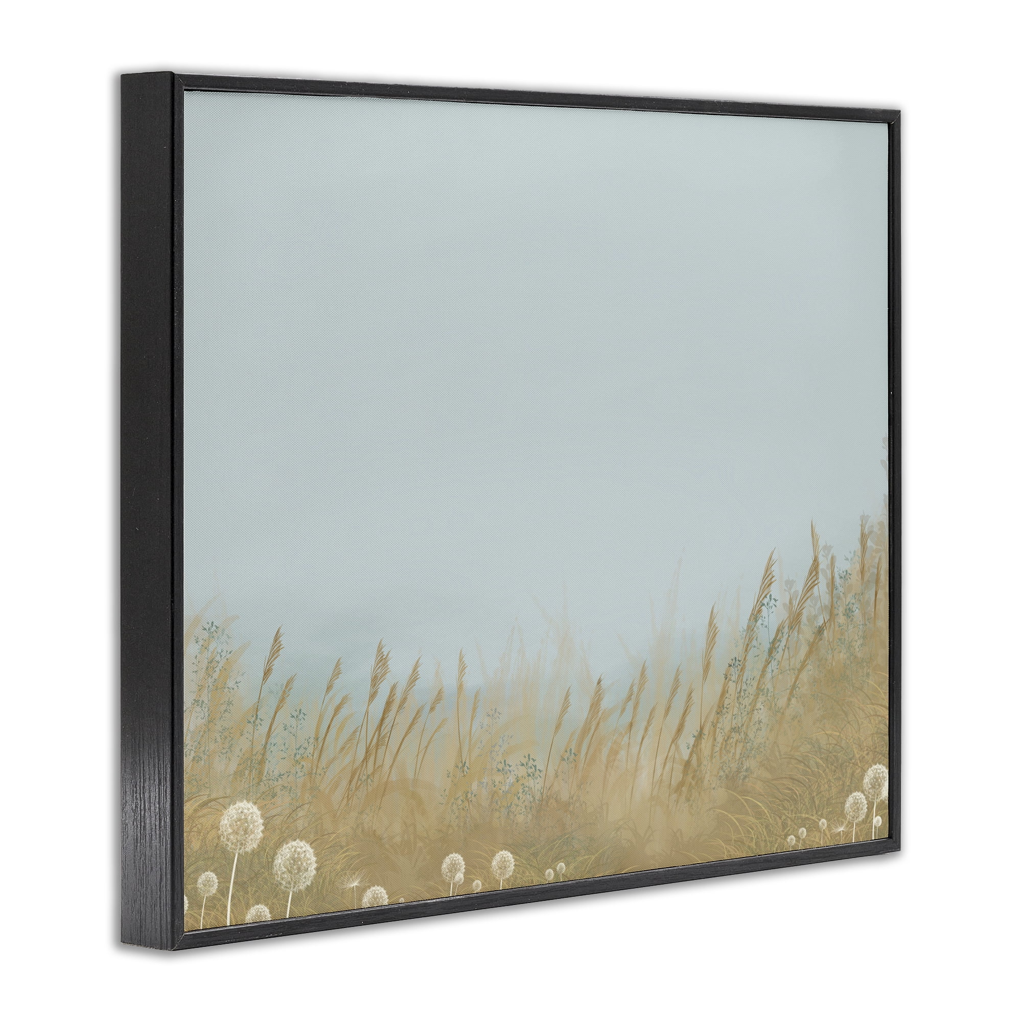 Misty Meadows Blowing in Wind Black Framed Giclee Art, design by Renel Peters