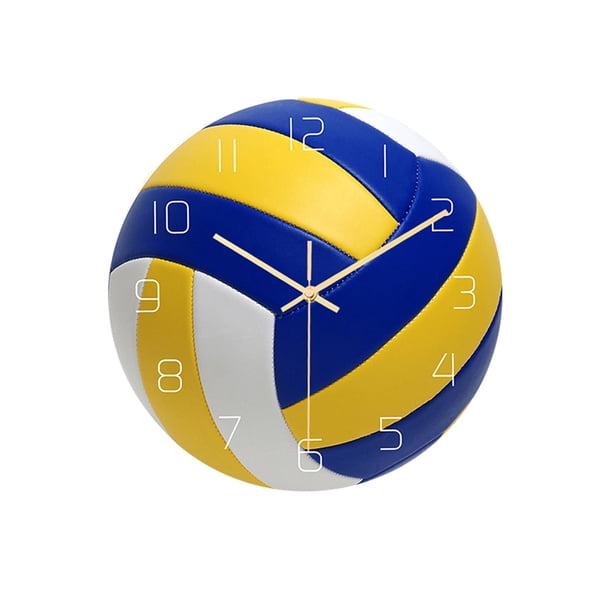 Reloj de pared , reloj colgante silencioso sin garrapatas pulgadas, decoración para el hogar, sa de estar, el p Vóleibol Sunnimix reloj de pared