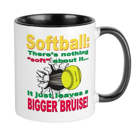

CafePress - Girls Softball Mug - Ceramic Coffee Tea Novelty Mug Cup 11 oz