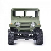 2.4Ghz Remote Control 1/14 Scale U.S M151 Jeep Military Vehicle 4WD Crawler Car RTR (Army Green)