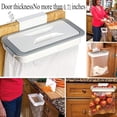 thumbnail image 4 of Over The Cabinet Door Garbage Holder Wastebaskets Trash Rack Cupboard Storage Hanger Waste Bins Basket Hanging Trash Can Rubbish Rack Portable Hanging Organizer Trash Bag Holder with Lid, 4 of 6