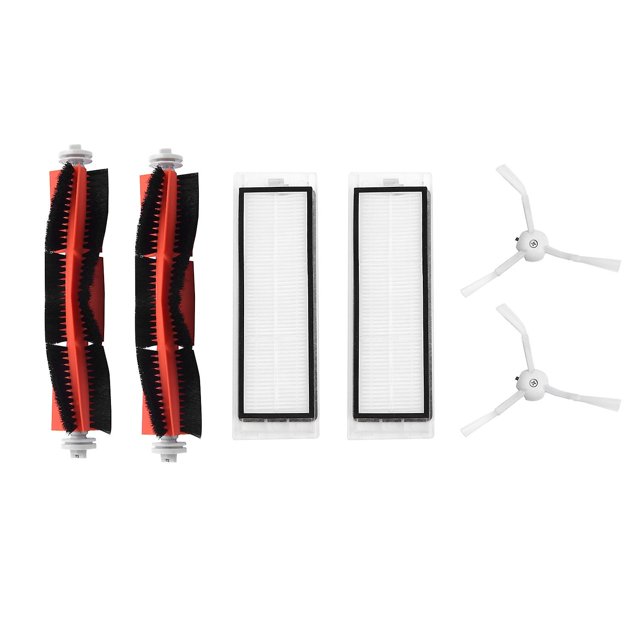 2 cepillos principales, 2 filtros Hepa, 2 cepillos laterales para robot Xiaomi.