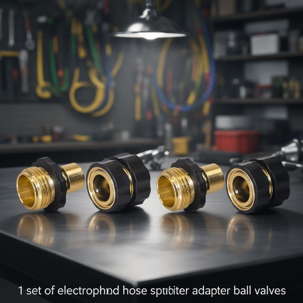 3/4" Garden Hose Connector,Garden Hose Quick Connects Fittings,Male and Female Quickly Releases Garden Hoses Connector