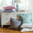 thumbnail image 2 of Hemstitch Solid Black Cotton Decor Throw Pillow, 20" x 20" Cover And Insert Set, 2 of 5