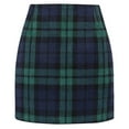 thumbnail image 2 of Wool Plaid Skirts for Women High Waisted Mini Skirts Ladies Fall Fashion Outfits Bodycon Knee Dress Slim Fit Short Pencil Skirt Casual Trendy Loungewear Warm Soft Workwear, 2 of 9