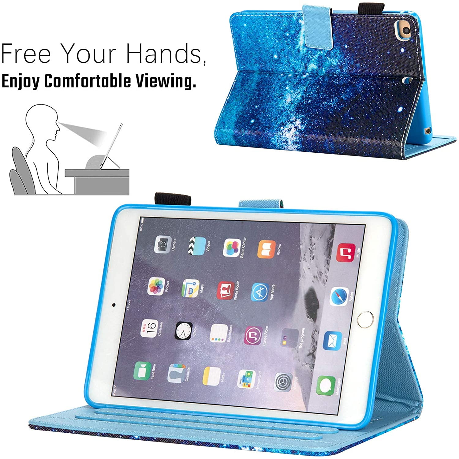 Dteck Case for iPad Mini 4 Case/iPad Mini 5 2019 (5th Generation 7.9 inch), Slim Premium Leather