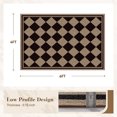 thumbnail image 6 of VUNATE Outdoor Rugs Carpet 4'x6' Jute Rug Boho Checkered Washable Patio Rug Distressed Modern Braided Area Rugs Black Indoor Outdoor Rugs for Living Room Entryway Laundry Balcony, 6 of 9