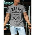 thumbnail image 3 of Gymish Heavy Lift Workout T-Shirt - Funny Gym Shirt, Men's Lifting Tee, Workout T-Shirt for Men, Athletic Gym Wear, Fitness & Weightlifting Shirt, 3 of 5