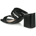 thumbnail image 4 of Journee Womens Natia Open Square Toe Block Heel Sandals, Widths Available, 4 of 10