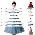 thumbnail image 3 of Girls Formal Tulle Princess Dress, Elegant Puffy Net Dress for Flower Girl Junior Bridesmaid, Wedding Birthday Party Special Occasion Gown Age 3Y-14Y Blue 160, 3 of 7