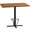 Natural, variant on Flash Furniture 30'' x 48'' Rectangular Black Laminate Table Top with 23.5'' x 29.5'' Bar Height Table Base and Foot Ring